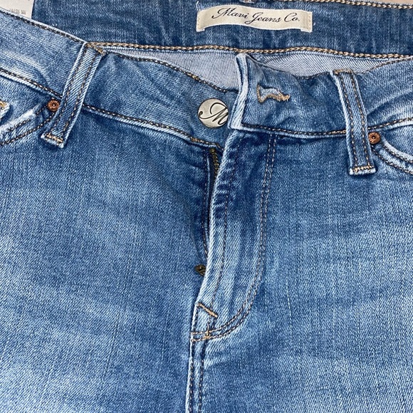 Mavi Distressed Denim Mid Rise Shorts Size 27 - Picture 3 of 7